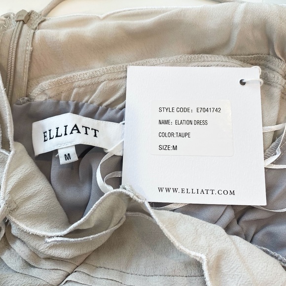 ELLIATT Taupe Elation Dress Size Medium NWT - Picture 8 of 8